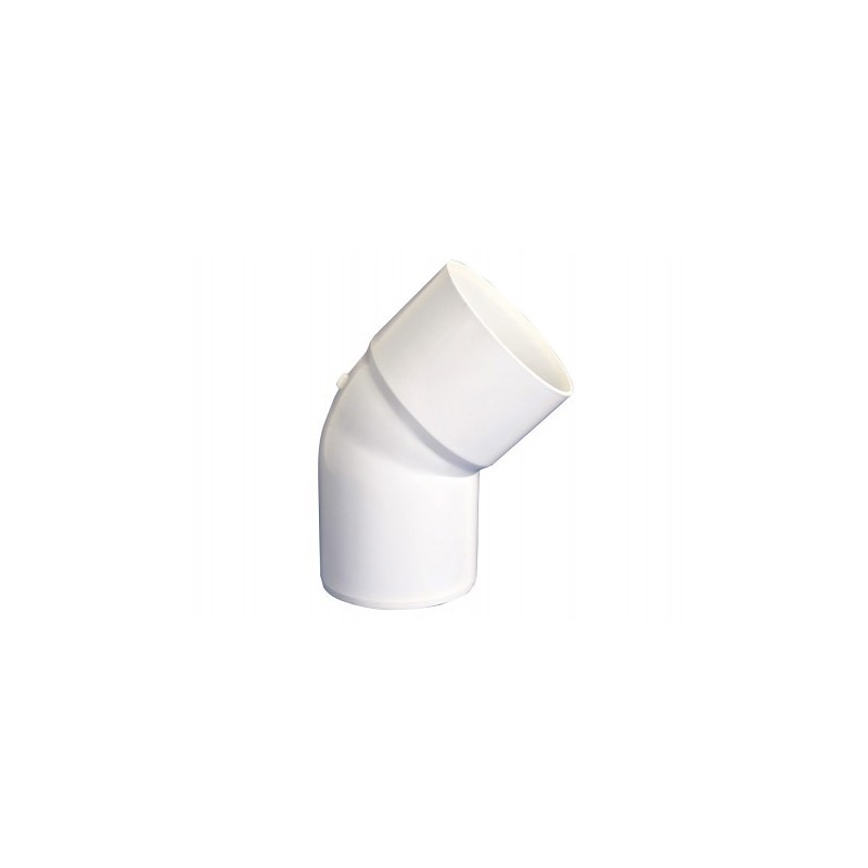 Codo 75mm x 45° Canaleta Macho/Hembra