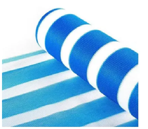 Malla Raschel Azul con Blanco